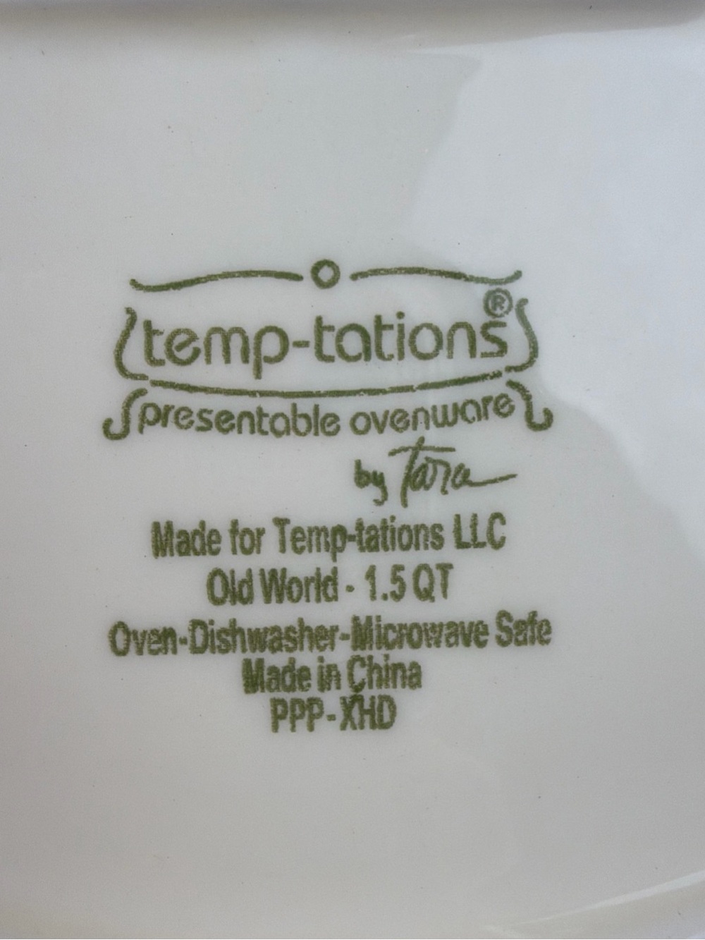 Temp-Tations By Tara Covered Hen Casserole Dish Old World Green 1.5 Qt W/Basket - Picture 15 of 17